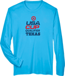 Performance Long Sleeves - USA CUP Qualifier Texas 2026 - vertical red and blue