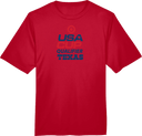 Performance Short Sleeves - USA CUP Qualifier Texas 2026 - vertical red and blue