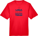 Performance Short Sleeves - USA CUP Qualifier Texas 2026 - vertical red and blue