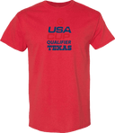 Short Sleeves - USA CUP Qualifier Texas 2026 - vertical red and blue
