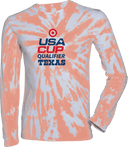 Tie-Dye Long Sleeves - USA CUP Qualifier Texas 2026 - vertical red and blue
