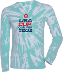 Tie-Dye Long Sleeves - USA CUP Qualifier Texas 2026 - vertical red and blue
