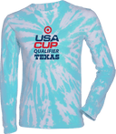Tie-Dye Long Sleeves - USA CUP Qualifier Texas 2026 - vertical red and blue