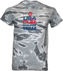 Tie-Dye Short Sleeves - USA CUP Qualifier Texas 2026 - vertical red and blue