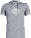 Under Armour Stadium Short Sleeve Hoodie - USA Football Summer Series 2026 (S&S White)