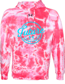 Under Armour Rival Fleece Hoodie Tie-Dye - UA Future West Regionals Session 1 2026(Cyan Circle Badge)