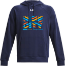 Under Armour Rival Fleece Hoodie - Back Pipe City Lacrosse Festival 2026 (Stripes, Light Version)