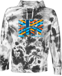 Under Armour Rival Fleece Hoodie Tie-Dye - Back Pipe City Lacrosse Festival 2026 (Stripes, Light Version)