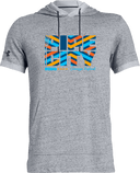 Under Armour Stadium Short Sleeve Hoodie - Back Pipe City Lacrosse Festival 2026 (Stripes, Light Version)