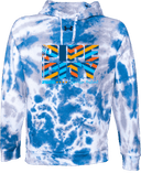 Under Armour Rival Fleece Hoodie Tie-Dye - Back Pipe City Lacrosse Festival 2026 (Stripes, Light Version)