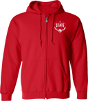 Full Zip Hoodies - USYS KY State Cup (w1/2) 2026 (White & Navy Main Logo)