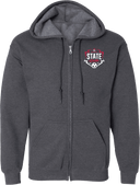 Full Zip Hoodies - USYS KY State Cup (w1/2) 2026 (White & Navy Main Logo)