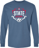 Long Sleeves - USYS KY State Cup (w1/2) 2026 (White & Navy Main Logo)