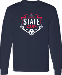 Long Sleeves - USYS KY State Cup (w1/2) 2026 (White & Navy Main Logo)