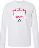 Long Sleeves - USYS KY State Cup (w1/2) 2026 (White & Navy Main Logo)