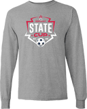 Long Sleeves - USYS KY State Cup (w1/2) 2026 (White & Navy Main Logo)