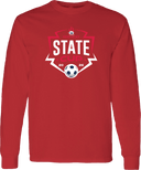 Long Sleeves - USYS KY State Cup (w1/2) 2026 (White & Navy Main Logo)