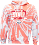 Tie-Dye Hoodies - USYS KY State Cup (w1/2) 2026 (White & Navy Main Logo)