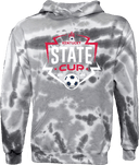 Tie-Dye Hoodies - USYS KY State Cup (w1/2) 2026 (White & Navy Main Logo)