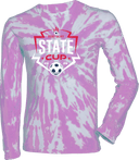 Tie-Dye Long Sleeves - USYS KY State Cup (w1/2) 2026 (White & Navy Main Logo)