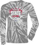 Tie-Dye Long Sleeves - USYS KY State Cup (w1/2) 2026 (White & Navy Main Logo)