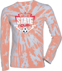 Tie-Dye Long Sleeves - USYS KY State Cup (w1/2) 2026 (White & Navy Main Logo)