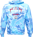 Tie-Dye Hoodies - USYS KY State Cup (w1/2) 2026 (White & Navy Main Logo)
