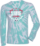 Tie-Dye Long Sleeves - USYS KY State Cup (w1/2) 2026 (White & Navy Main Logo)