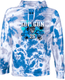 Under Armour Rival Fleece Hoodie Tie-Dye - FBU Top Gun 2026 (Paint Splatter)