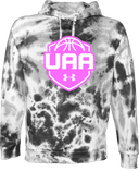 Under Armour Rival Fleece Hoodie Tie-Dye - Girls UAA Session I 2026 (Bubblegum pink)