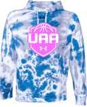 Under Armour Rival Fleece Hoodie Tie-Dye - Girls UAA Session I 2026 (Bubblegum pink)