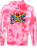 Under Armour Rival Fleece Hoodie Tie-Dye - Naptown National Challenge 2026 (wordmark - stripes)