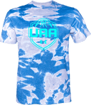 Under Armour Athletics Short Sleeve Tie-Dye - Girls UAA Session I 2026 (Bright Aqua)