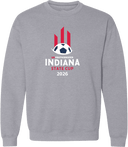 Crew Sweatshirt - USYS IN State Cup (w1/2) 2026 (White & Red)