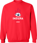 Crew Sweatshirt - USYS IN State Cup (w1/2) 2026 (White & Red)