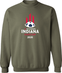Crew Sweatshirt - USYS IN State Cup (w1/2) 2026 (White & Red)