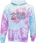 Tie-Dye Hoodies - Middle School Socceramma 2026 (Red & Blue)