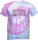 Tie-Dye Short Sleeves - Middle School Socceramma 2026 (Red & Blue)