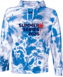 Under Armour Rival Fleece Hoodie Tie-Dye - USA Football Summer Series 2026 (Navy - Palm - Horizontal)