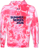 Under Armour Rival Fleece Hoodie Tie-Dye - USA Football Summer Series 2026 (Navy - Palm - Horizontal)