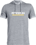 Under Armour Stadium Short Sleeve Hoodie - Power 24 Session I 2026 (Two-Tier Parallel Bar Logo)