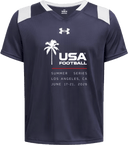 Under Armour Big Win Flag Jersey - USA Football Summer Series 2026 (White - Palm Tree)
