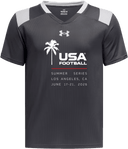 Under Armour Big Win Flag Jersey - USA Football Summer Series 2026 (White - Palm Tree)