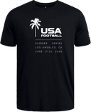 Under Armour Athletics Short Sleeve - USA Football Summer Series 2026 (White - Palm Tree)