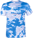 Under Armour Athletics Short Sleeve Tie-Dye - USA Football Summer Series 2026 (White - Palm Tree)