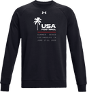 Under Armour Rival Fleece Crew - USA Football Summer Series 2026 (White - Palm Tree)