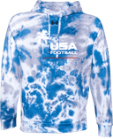 Under Armour Rival Fleece Hoodie Tie-Dye - USA Football Summer Series 2026 (White - Palm Tree)