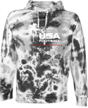Under Armour Rival Fleece Hoodie Tie-Dye - USA Football Summer Series 2026 (White - Palm Tree)
