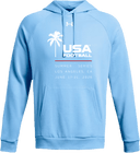 Under Armour Rival Fleece Hoodie - USA Football Summer Series 2026 (White - Palm Tree)