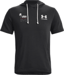 Under Armour Rival Terry Short-sleeve Hoodie - USA Football Summer Series 2026 (White - Palm Tree)